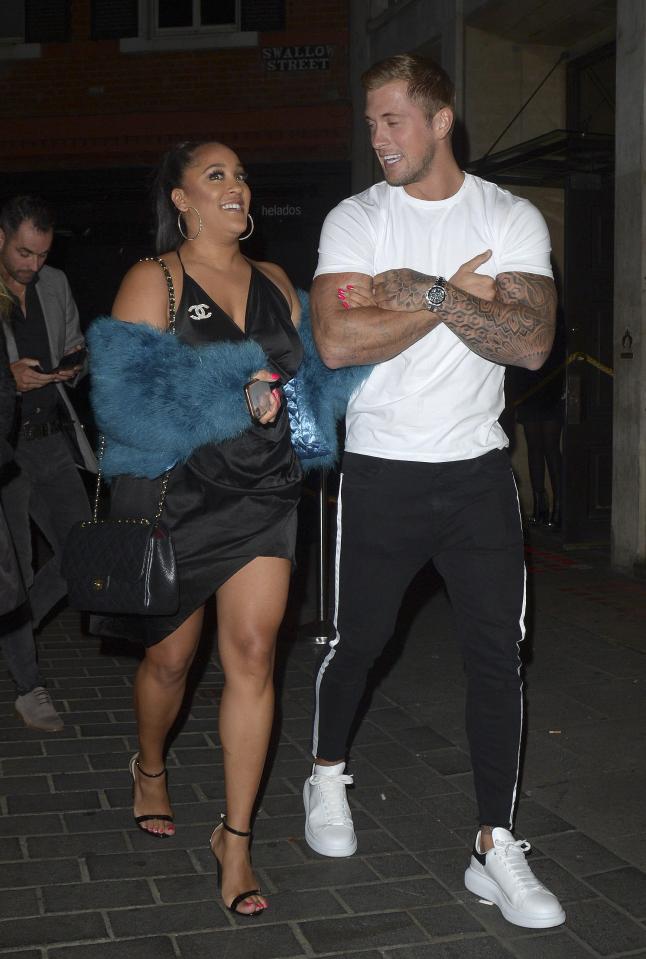  Dan and Natalie pictured together on the night of their threesome