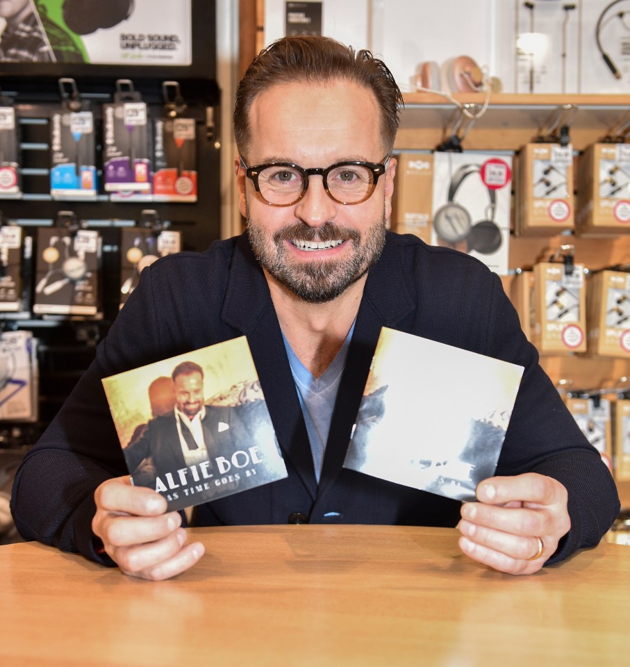 Alfie meets fans and signs copies of his new album 'As Time Goes By' at HMV Blackpool