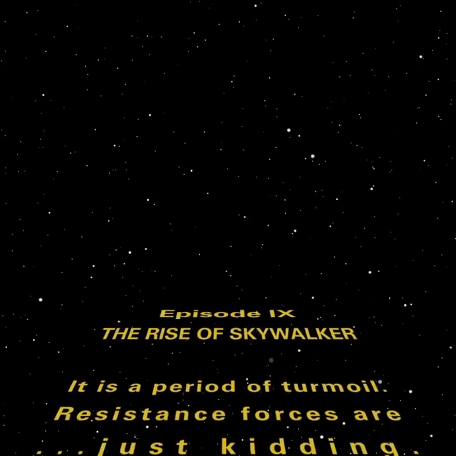  At first it seemed like John had leaked the opening titles for the new film