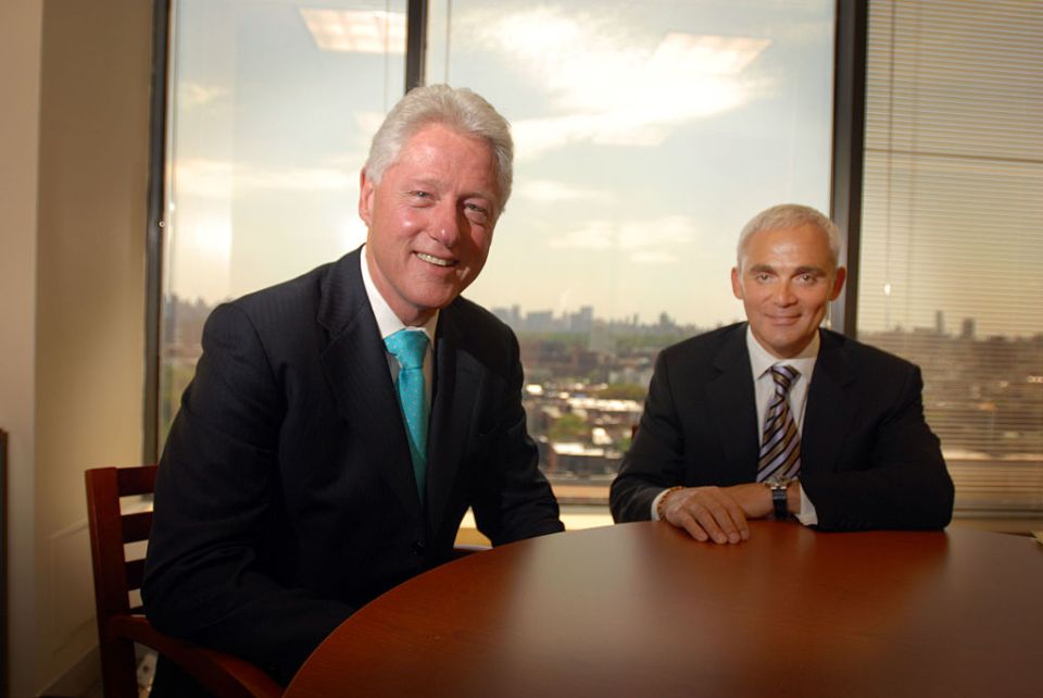  Frank Giustra has been involved in business deals with former US President Bill Clinton