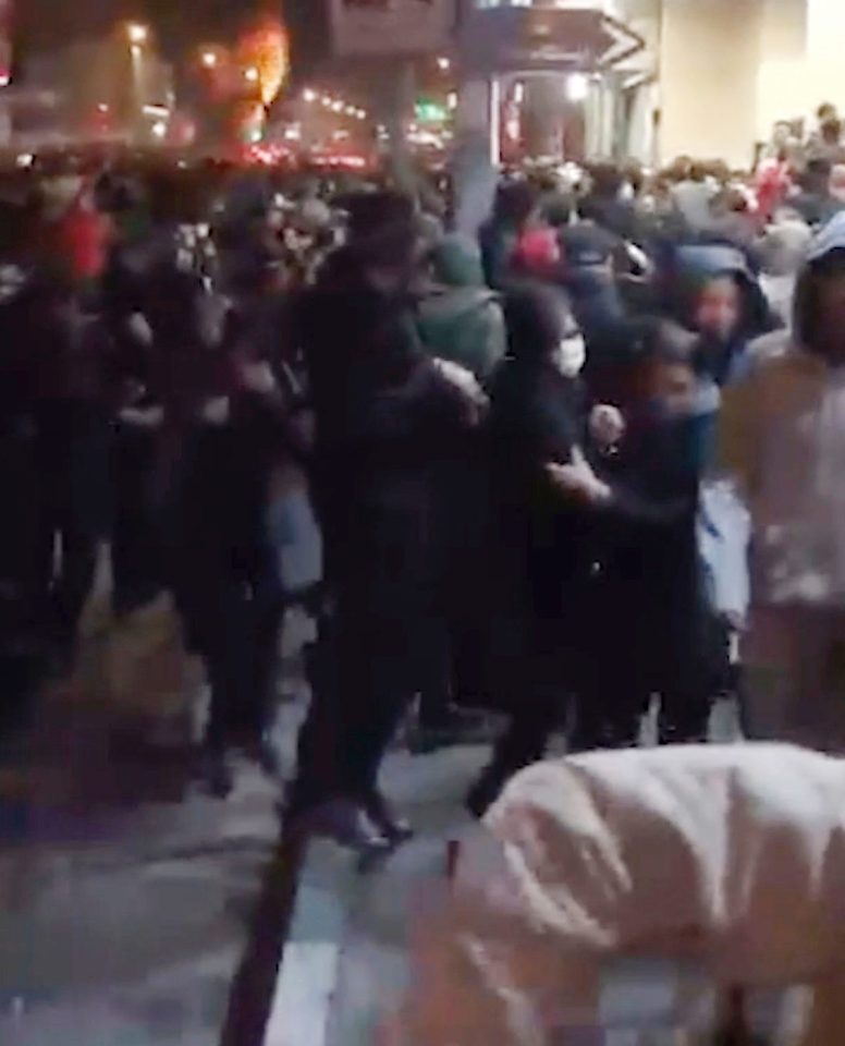  People flee in terror amid fears of a bloody crackdown on protests