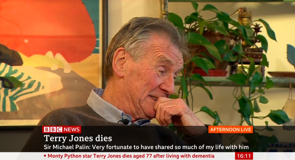  Sir Michael said his pal's death felt like he had lost a limb