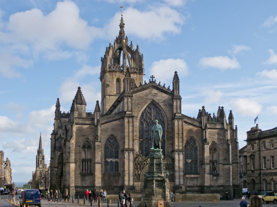  Remains were discovered beneath St Giles' cathedral in Edinburgh