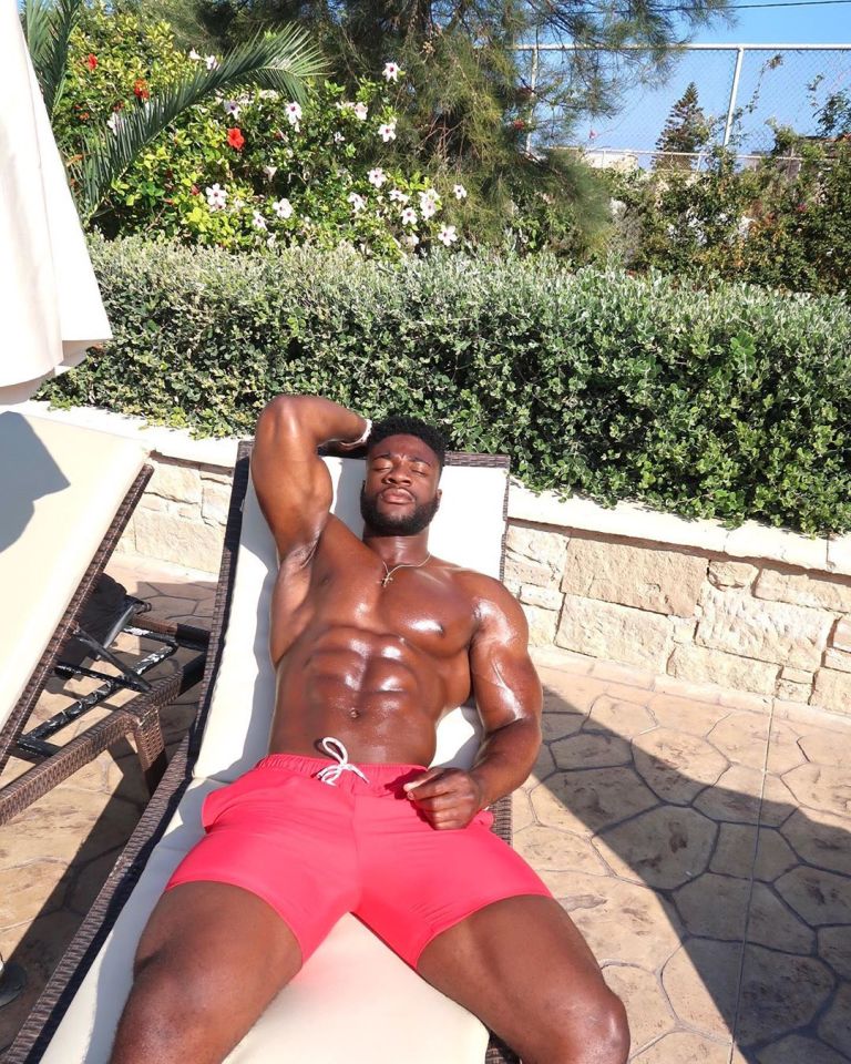 Ched looks like he'll enjoy relaxing round the pool