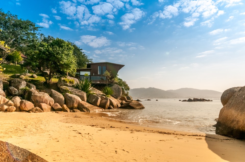 This beach house in Brazil has its own private beach