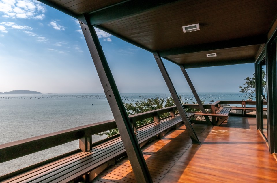 It's hard to beat the views from the private home