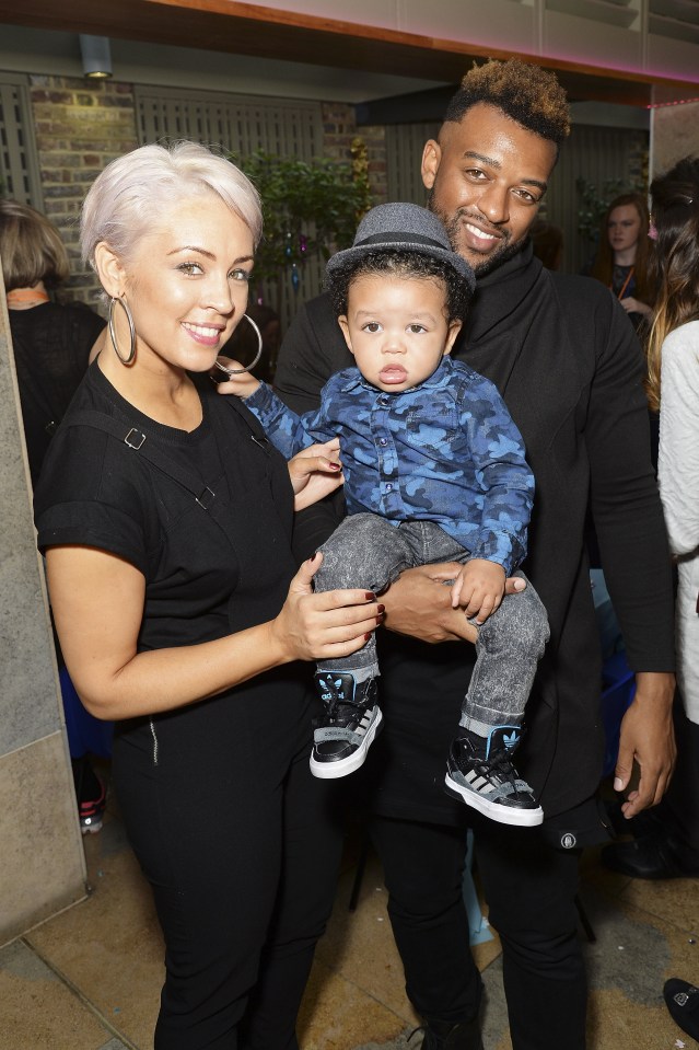  Aimee Jade Azari - known as AJ - welcomed son Omré in 2014 but the couple broke up two years later in 2016