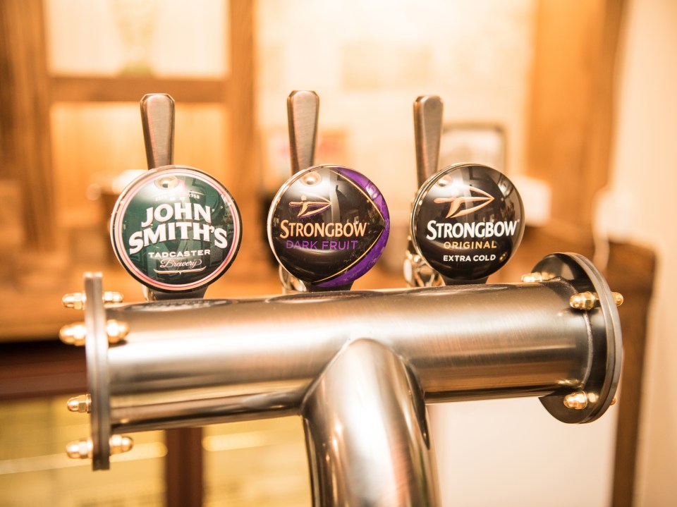 Guests can have beer, larger and cider stocked up beforehand, working out to £2 a pint