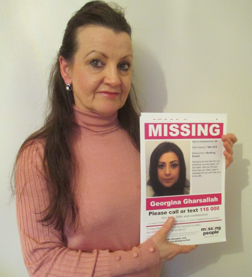  Georgina's mum Andrea, 58, is desperate to find out what's happened to her girl