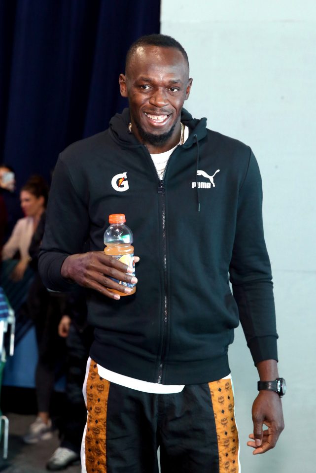  'Big man Bolt was always hanging the lowest' in the Soccer Aid showers, added Kem