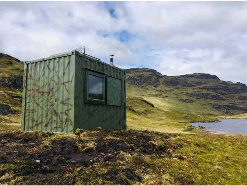  The 'bespoke container bothy' offers lake views and is being rented by owners of the Carrick Castle Estate in Argyll and Bute
