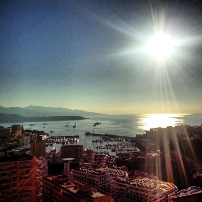 Hamilton once shared a view from his stunning Monaco apartment