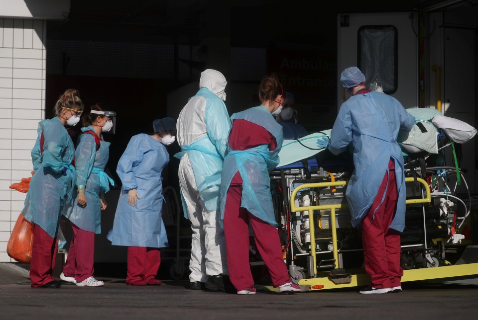  Medics at A&E at St Thomas' Hospital in London