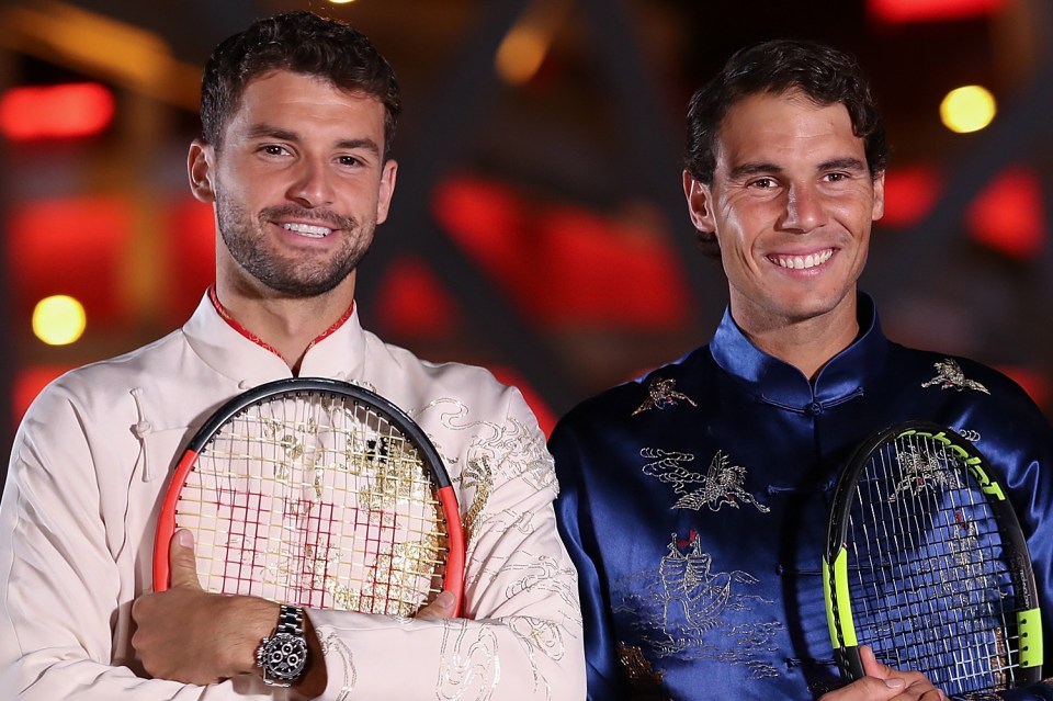 Grigor Dimitrov showed his appreciation for Rafael Nadal - who took the Bulgarian fishing in Mallorca