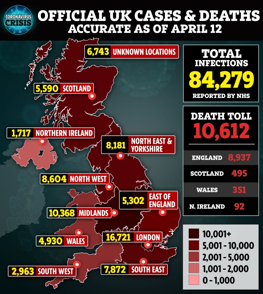  Coronavirus has swept the UK killing thousands