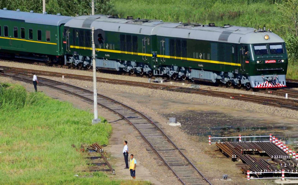  Kim's 'pleasure train' moves through China during a 2010 visit