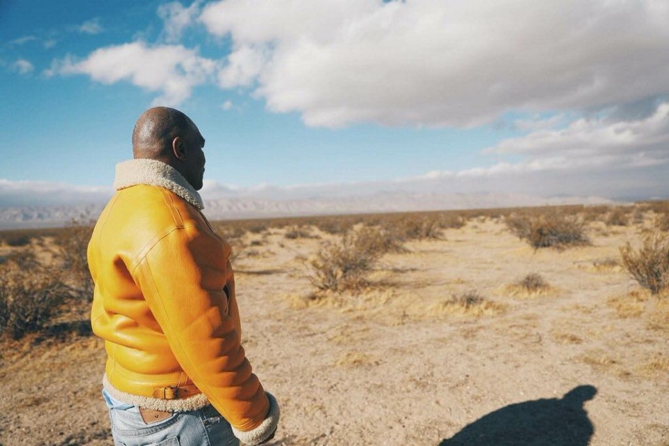 Tyson oversees the land where his planned expansion will be built in Desert Hot Springs