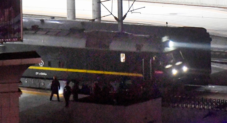  The train is seen in north-eastern China during a visit last year