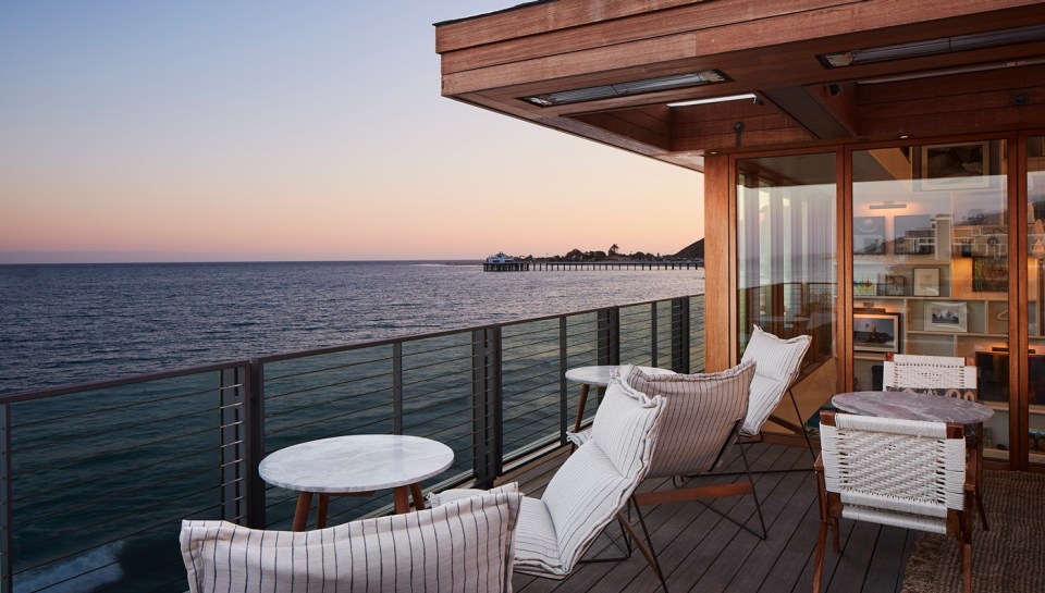 Meghan is understood to have been given access to the uber-exclusive Soho House Malibu