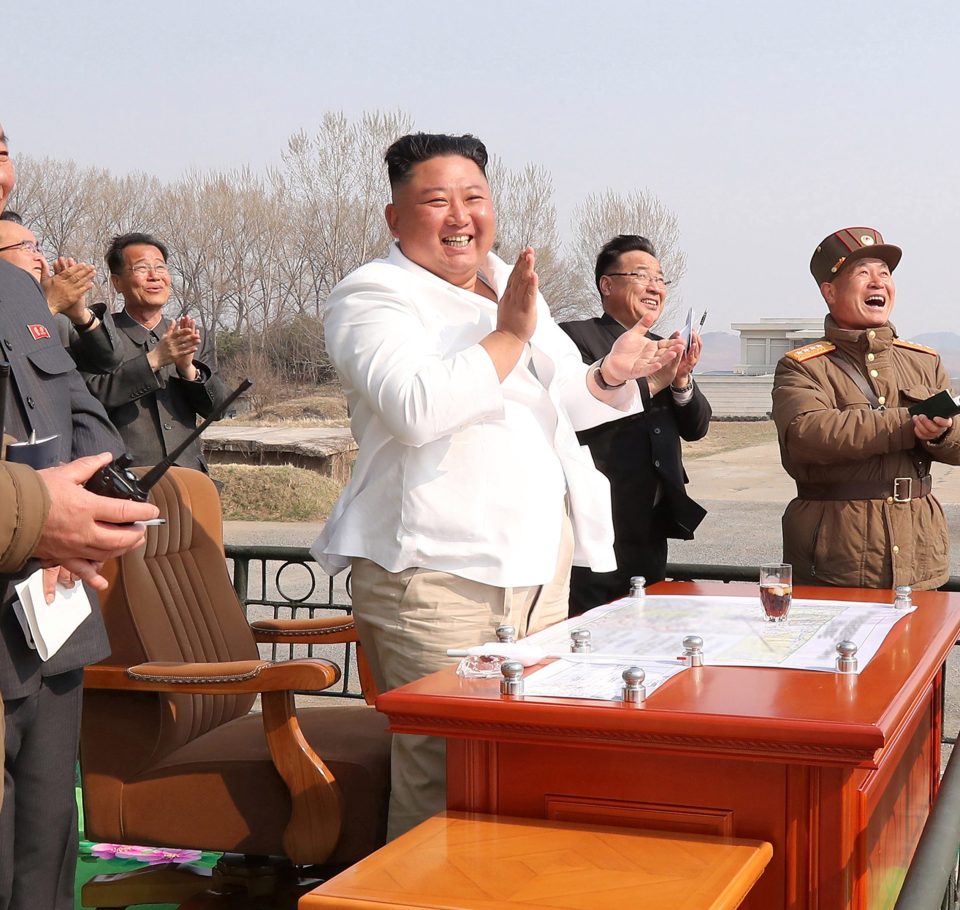  Kim Jong-un pictured visiting a military base not long before he disappeared