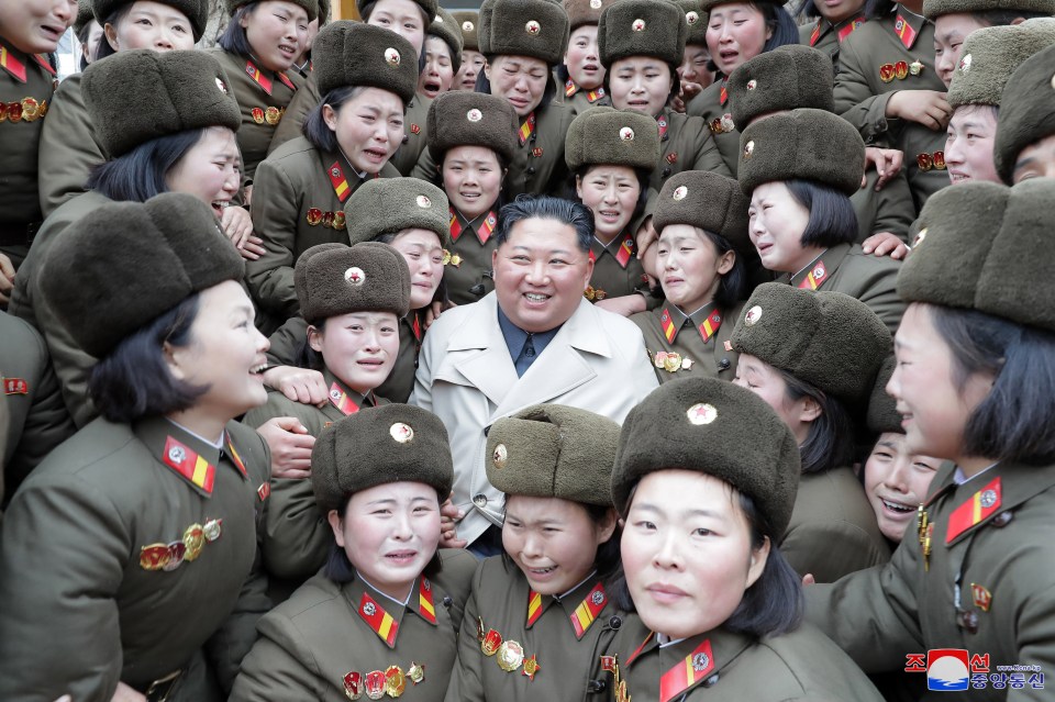  Kim loves to surround himself with beautiful women