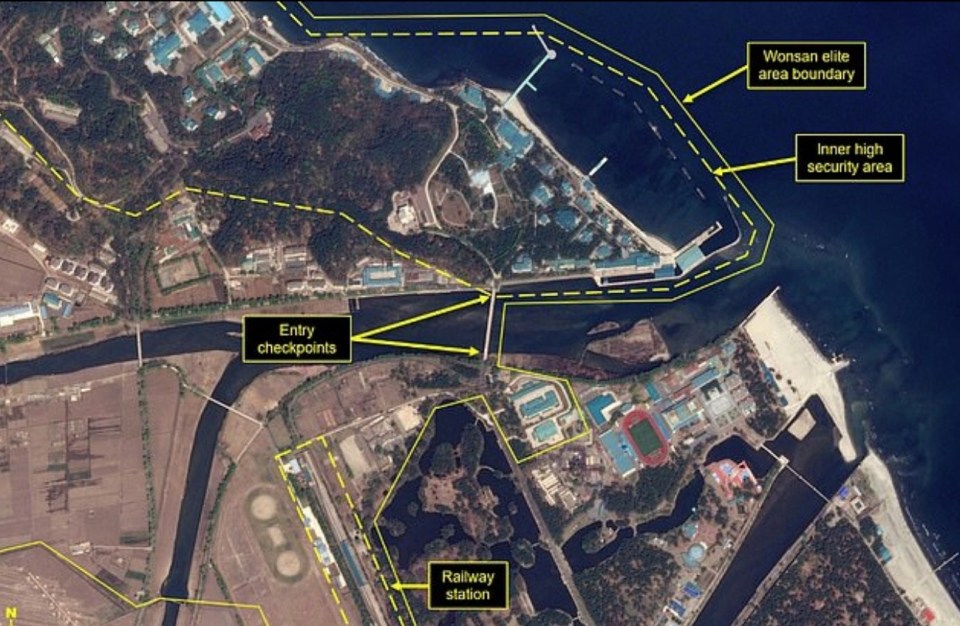  Kim Jong-un's resort in Wonsan where he may be lying low