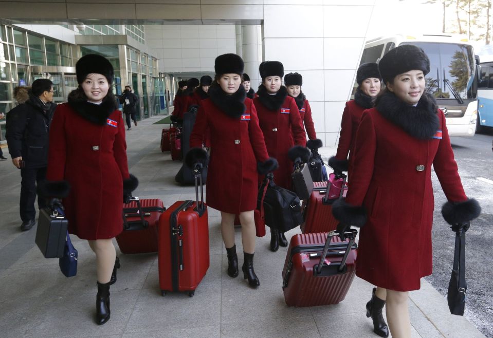  Kim's train is packed with 'tall, beautiful virgins' from his 'Pleasure Brigade'