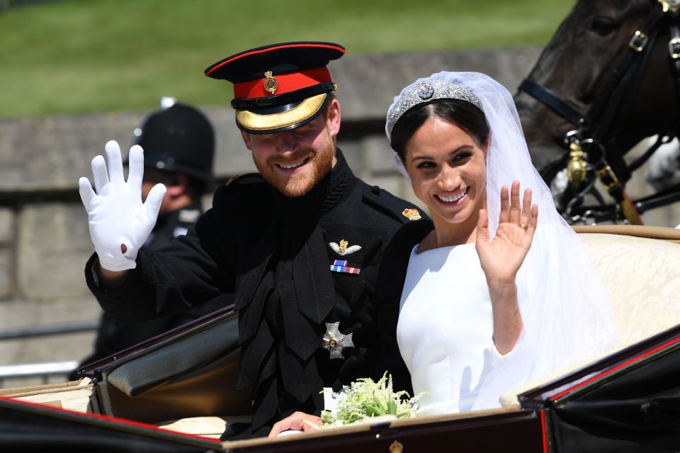  Meghan and Harry tied the knot at Windsor in 2018