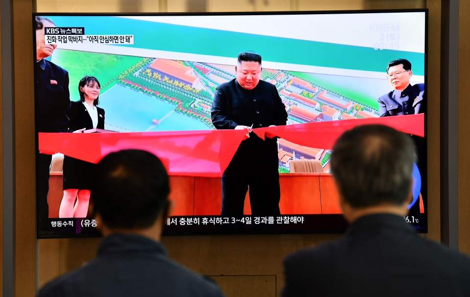  News of Kim's first public appearance in 20 days was broadcast around the world