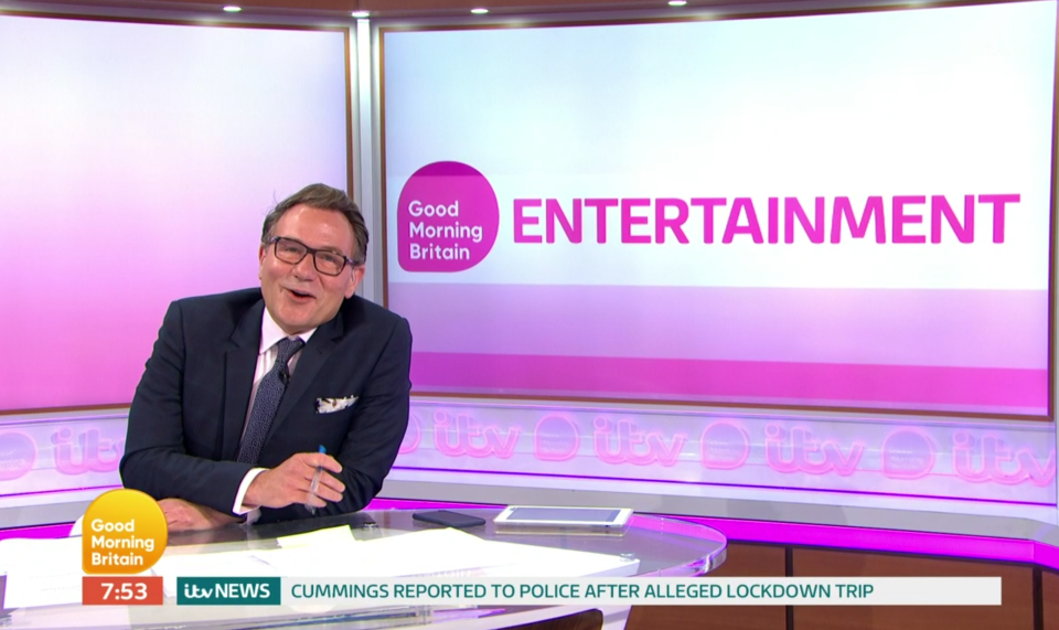  Richard Arnold wishes partner Stuart happy anniversary as he returns to Good Morning Britain with 'huge hair'