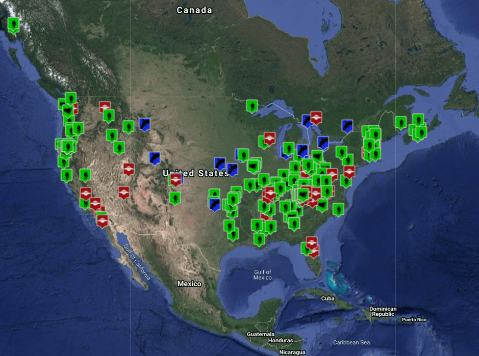 This Google Maps tool pinpoints bigfoot and UFO sightings reported across the US over several decades