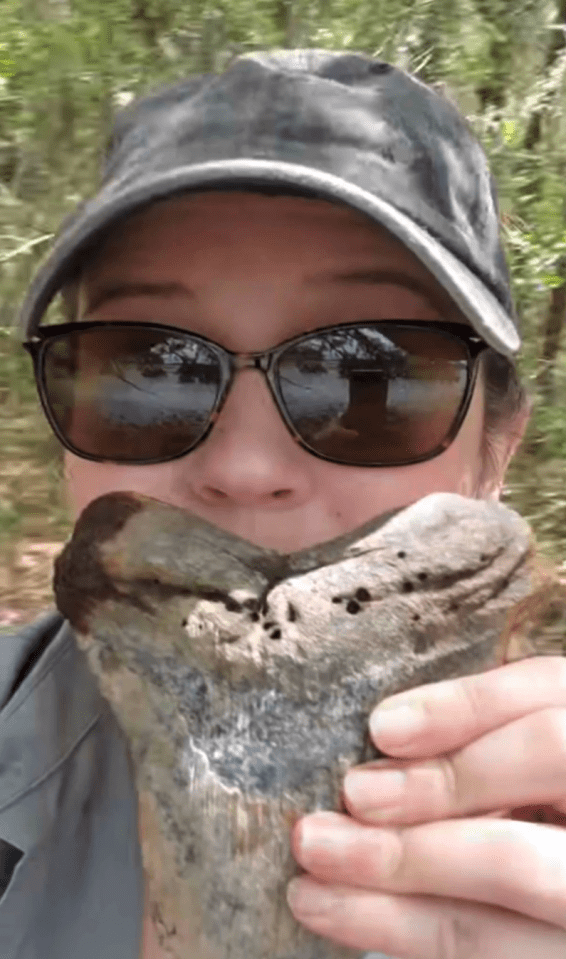 US scientist Jessica Owens spotted the fossil, which is the size of her hand