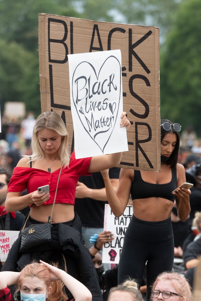  Protests continued last night