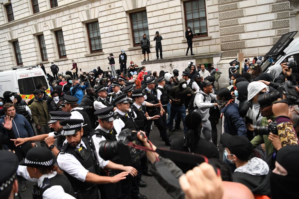  Scenes became tense in Westminster yesterday afternoon