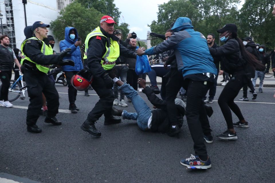  As the day wore on, tension spiked in some areas of London