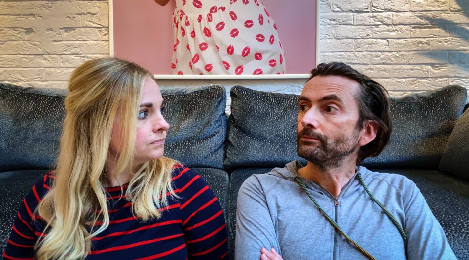  David and Georgia are appearing together in lockdown comedy, Staged on BBC One