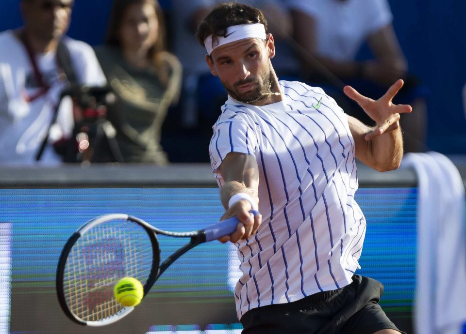  Tennis star Grigor Dimitrov has tested positive for coronavirus