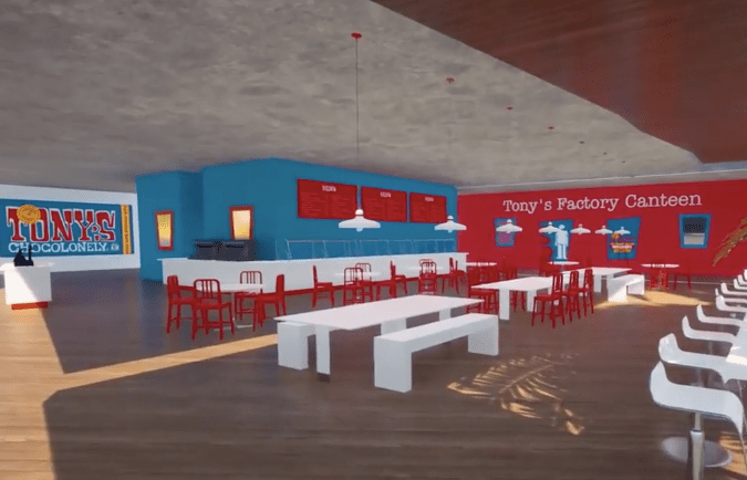 Cafes and shops featuring the favourite chocolate bar will be on-site