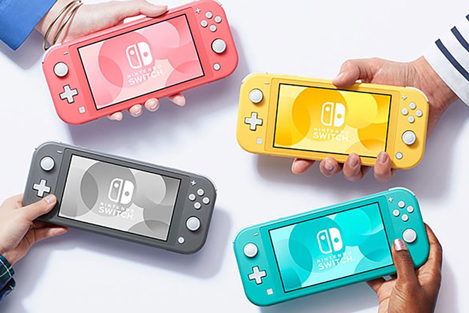 The Switch Lite comes in a range of bright colours