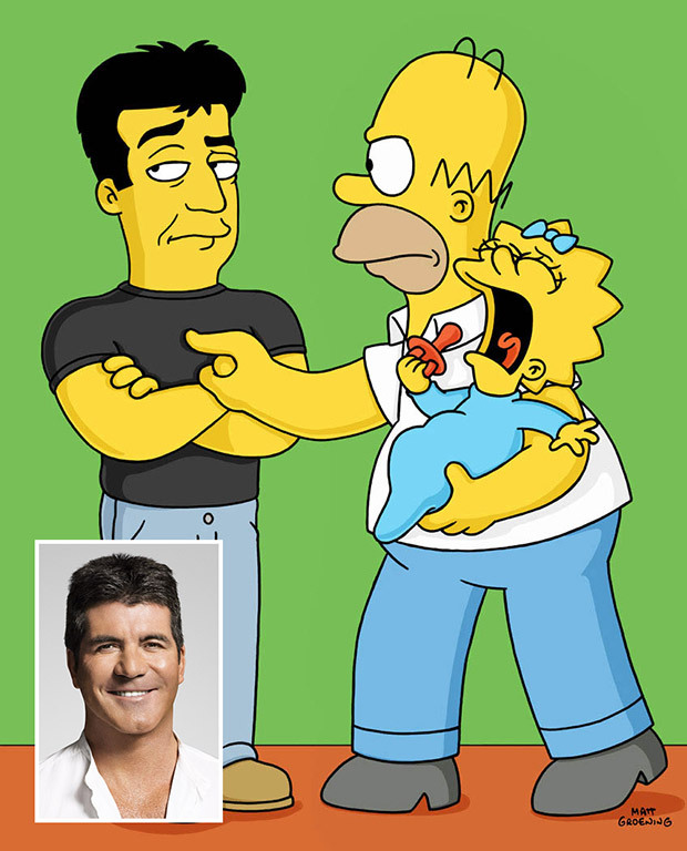 Simon Cowell featured in two episodes of The Simpsons