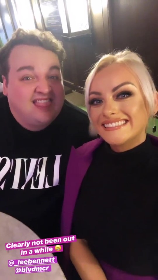 She hit the exclusive BLVD restaurant in Manchester for her birthday on 16 July