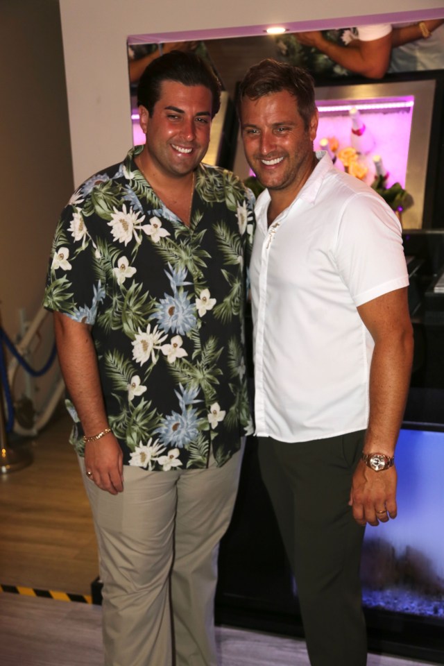 Arg was in high spirits in Marbella - despite his and Gemma's recent woes