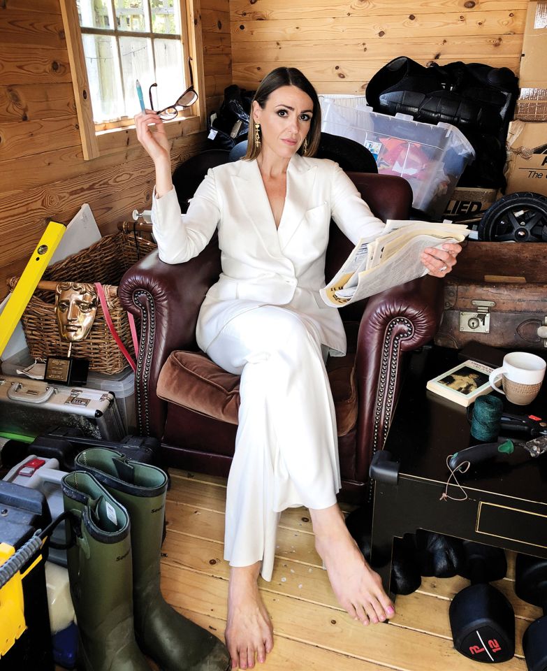 Suranne Jones in the shed