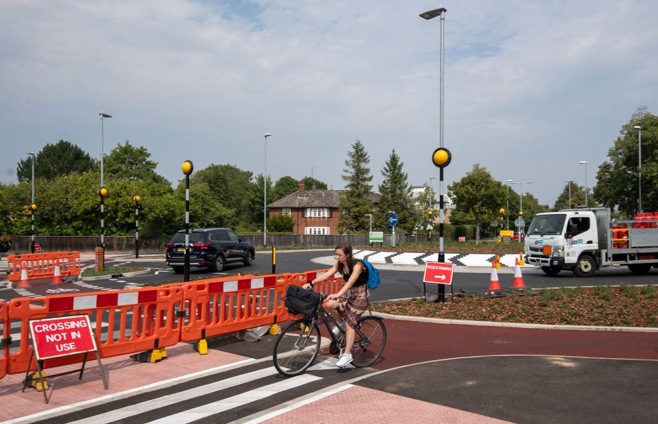 It is believed a driver hit a zebra crossing beacon