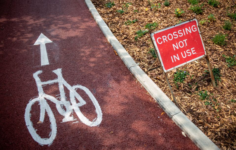 The roundabout was damaged the day before it officially opened