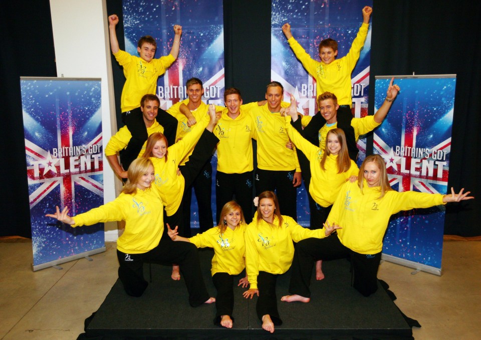 Britain's Got Talent winners Spelbound at a press conference.