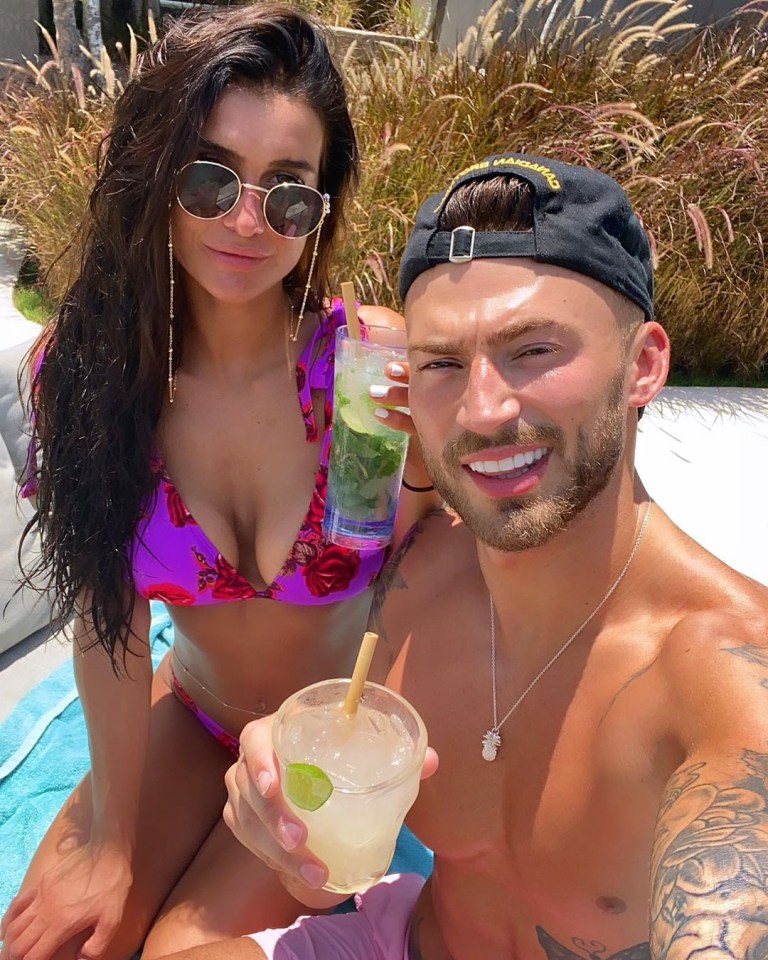 Jake Quickenden with his girlfriend Sophie Church