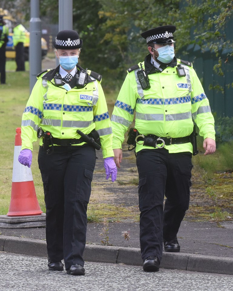 Merseyside Police have made a number of arrests outside Knowsley printing press