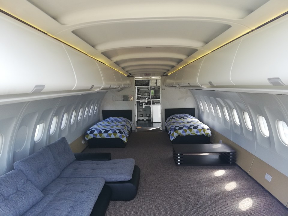 You can sleep in style in a former Etihad plane
