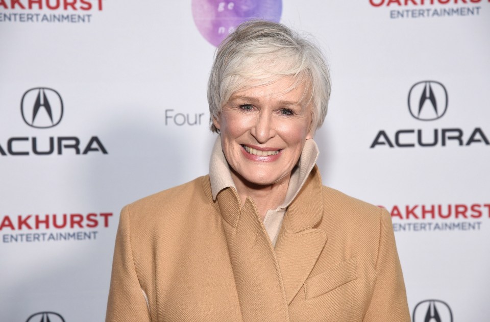Glenn looks a world away from her usual glamorous self in the new film